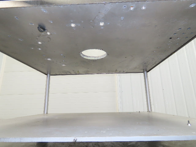 1" Aluminum Machine Base 54" x 48" x 31" Stainless Top Work Bench Table Casters