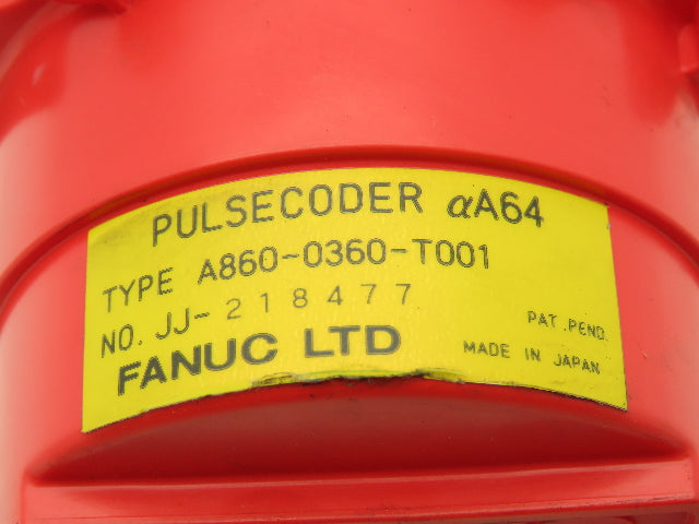 Fanuc A06B-0371-B175 AC Servo Motor .3kW 90v 3Ph 3000RPM Encoder A860-0360-T001