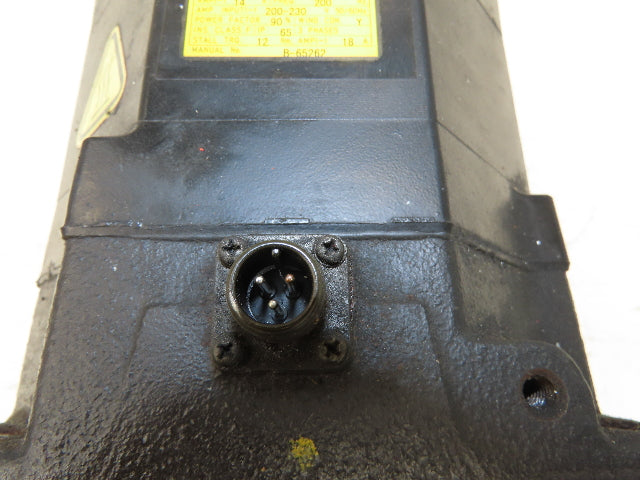 Fanuc A06B-0243-B605 AC Servo Motor 3.0kW 141v 3Ph 3000RPM Encoder A8602014T301