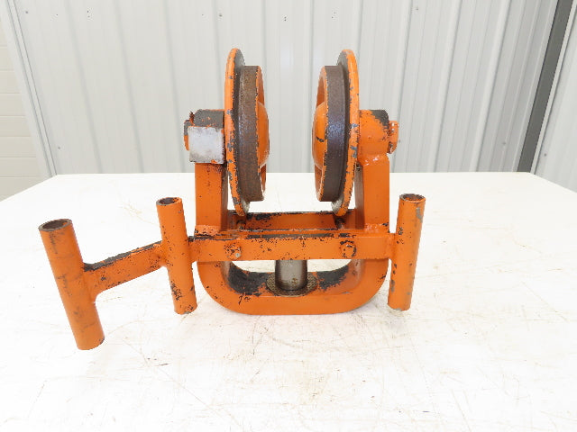 Cleveland Tramrail Underhung Bridge Crane End Truck H-1/2 Idler Head WA 5"Wheels