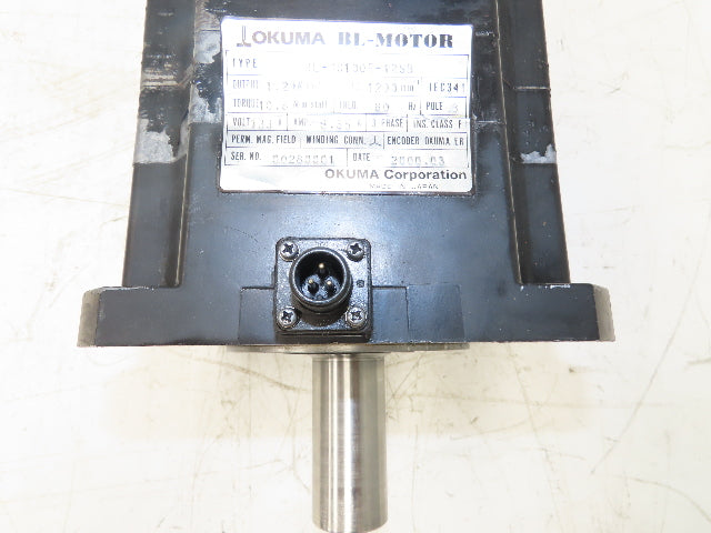 Okuma BL-MC100E-12SB AC Servo Motor 1.2kW 1200 RPM 133V 3PH