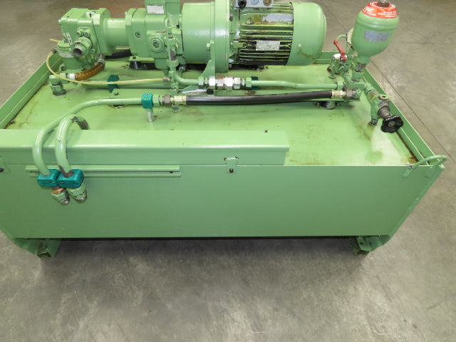 Rexroth 2-Pump Hydraulic Power Unit 55 Gallon Tank 9 GPM 3500 PSI 4Hp 460V 3PH