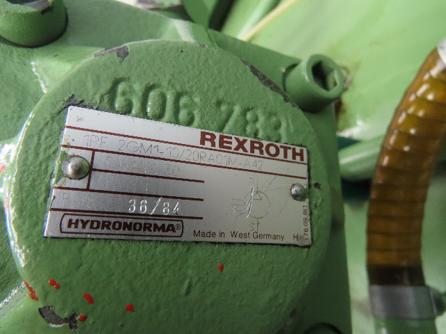 Rexroth 2-Pump Hydraulic Power Unit 55 Gallon Tank 9 GPM 3500 PSI 4Hp 460V 3PH