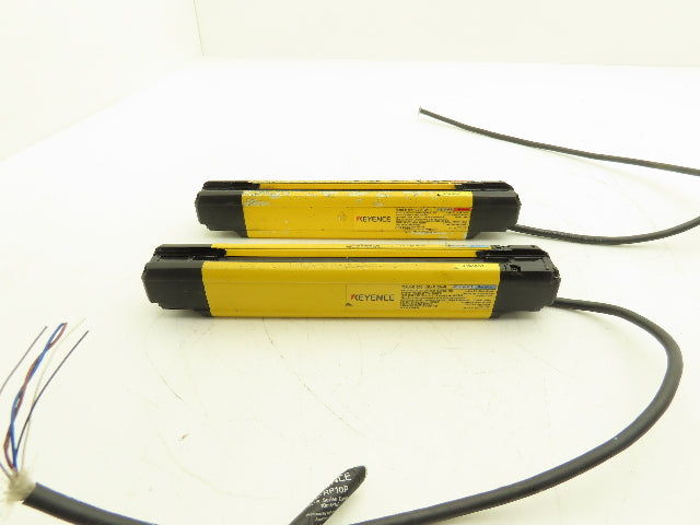 Keyence GL-R12H Safety Light Curtain Transmitter & Receiver Set 25mm x 220mm 15m