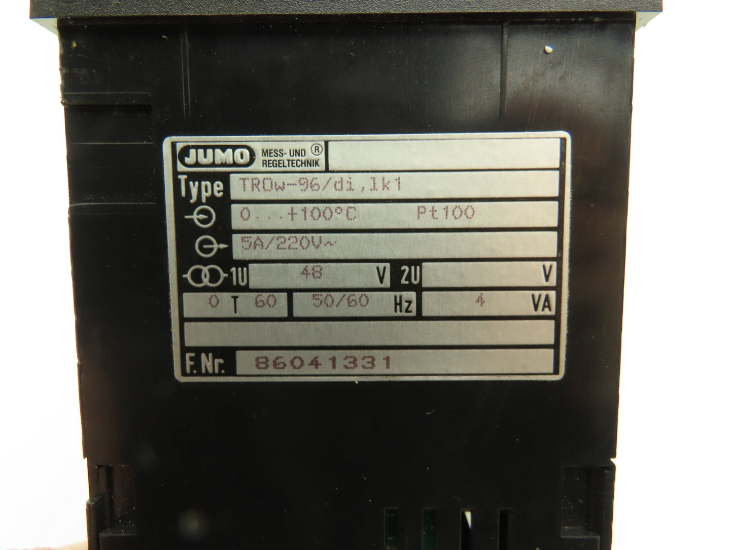 Jumo TROW-96/DI Temperature Controller Module LCD Display Dial Control 0-100C
