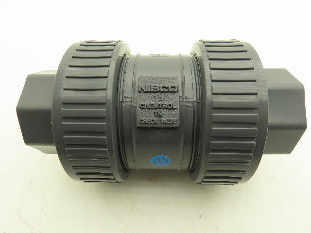 NIBCO U45BC V Check Valve 1 1/4" Chemtrol Body 1 1/2" End Fittings Glue And NPT