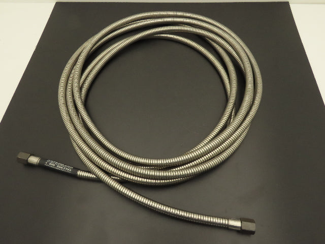 Ratermann Stainless Steel Flexible Hose 1/4" NPT 20' Long 3000 psig