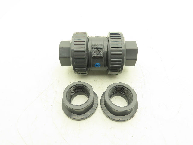 NIBCO U45BC V Check Valve 1 1/4" Chemtrol Body 1 1/2" End Fittings Glue And NPT