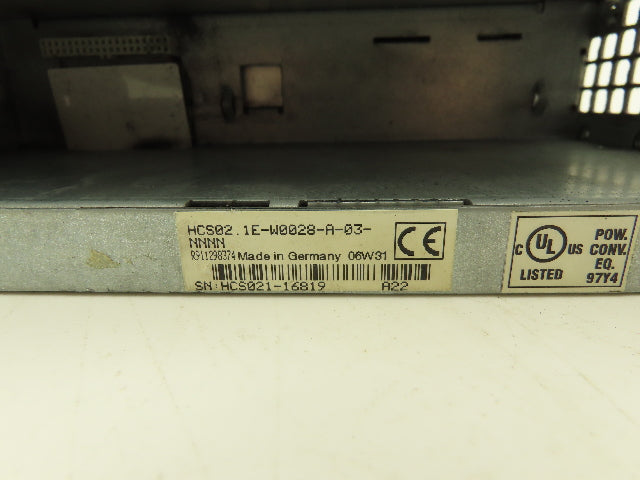 Rexroth HCS02.1E-W0028 IndraDrive C Servo Drive 3PH 200-500VAC 13A 530VAC Parts