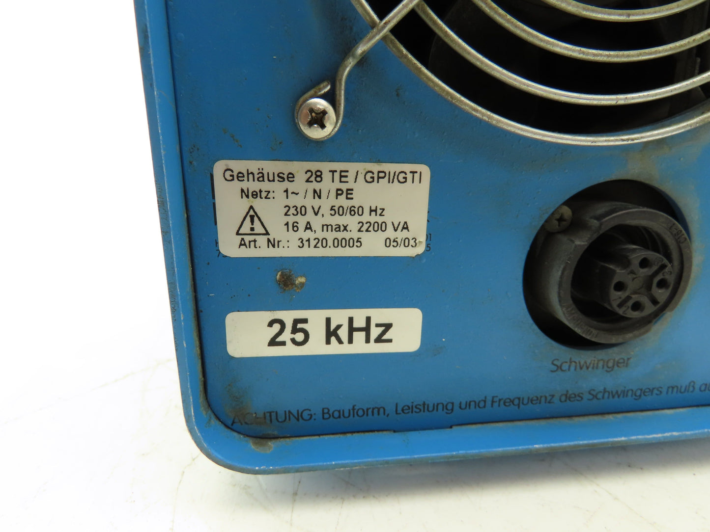 Martin Walter Ultraschalltechnik MW 2000 GPI Ultrasonic Generator 230V 16A