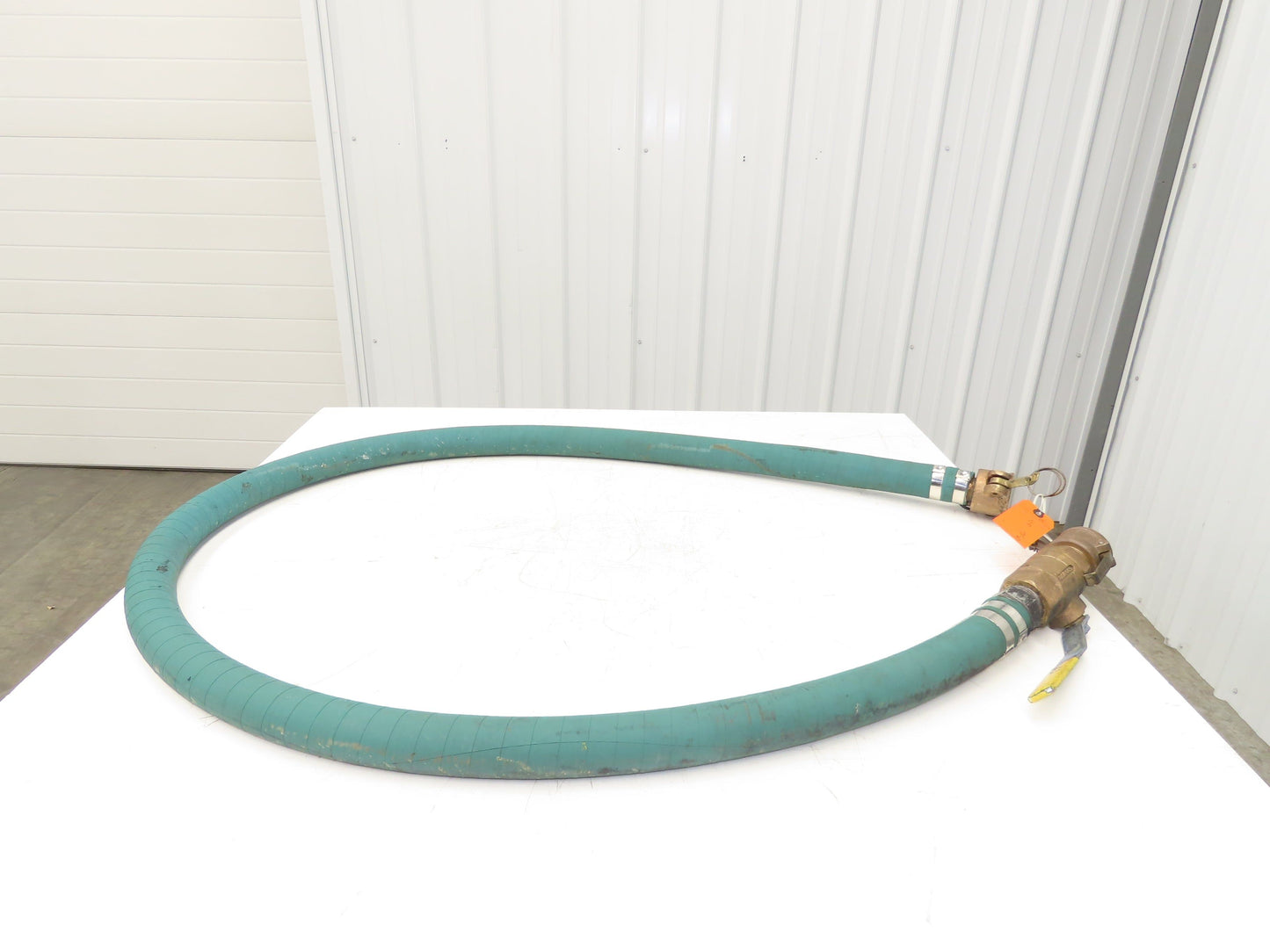 Boston 1.5"x 10' Chemical Transfer Hose Green Polyethylene Camlok Ends