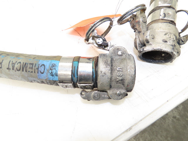 Boston Chemcat 1"ID x 12' Petroleum Chemical Transfer Hose Camlok Ends