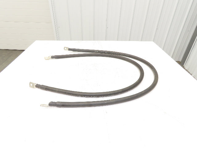 Cable Power Ground Lead 5' 300MCM 150mm² 1000V Crimped Terminal Ends Lot of 2
