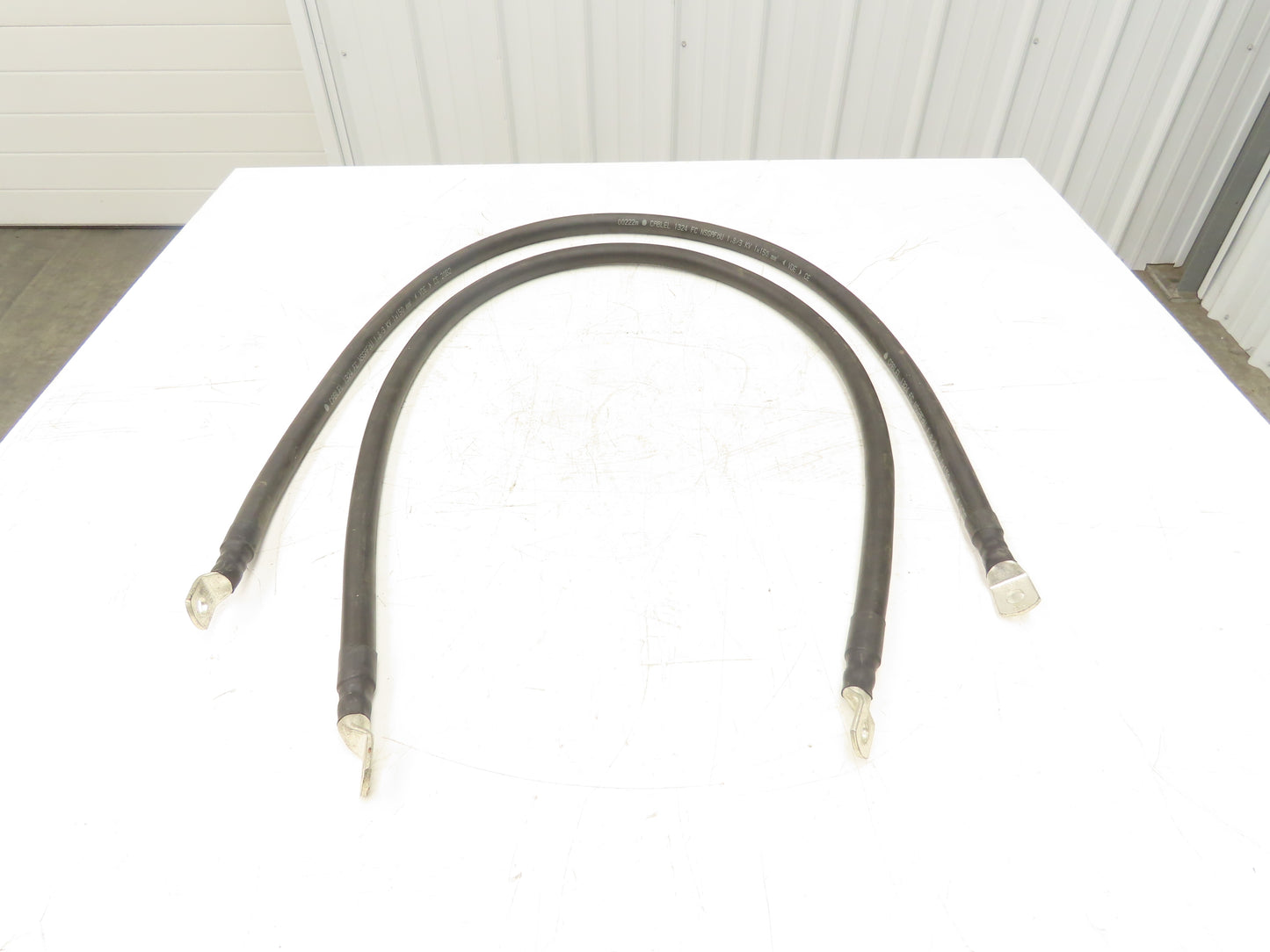 Cable Power Ground Lead 5' 300MCM 150mm² 1000V Crimped Terminal Ends Lot of 2