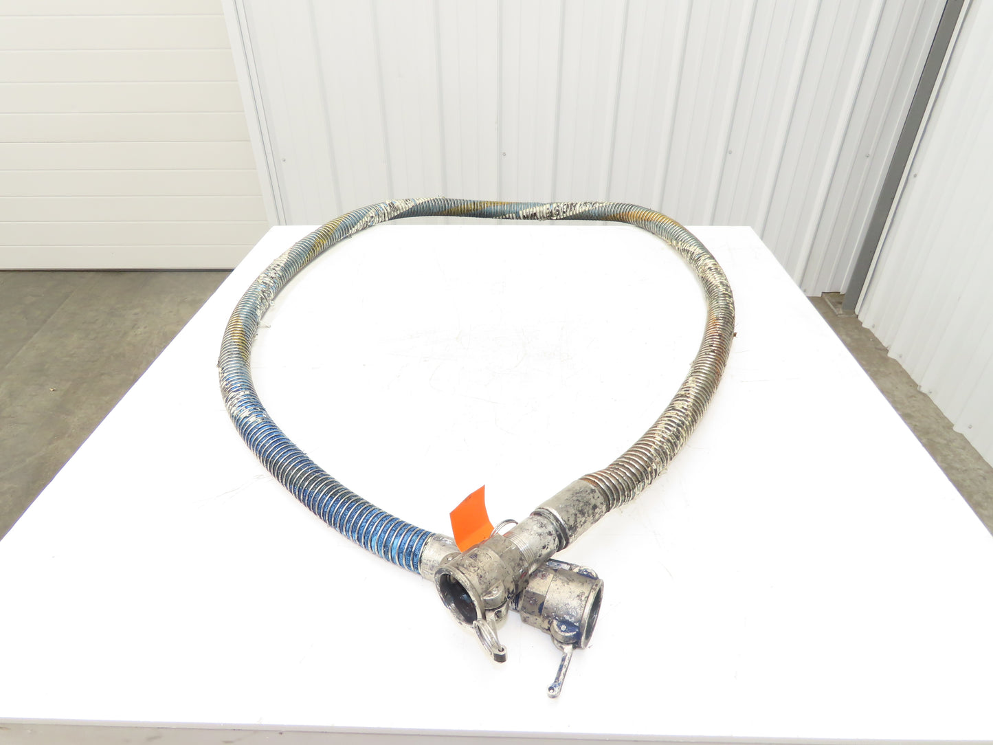 Wilcox 1.5"x 12' Flexible Chemical Transfer Hose Camlok Ends 316SS