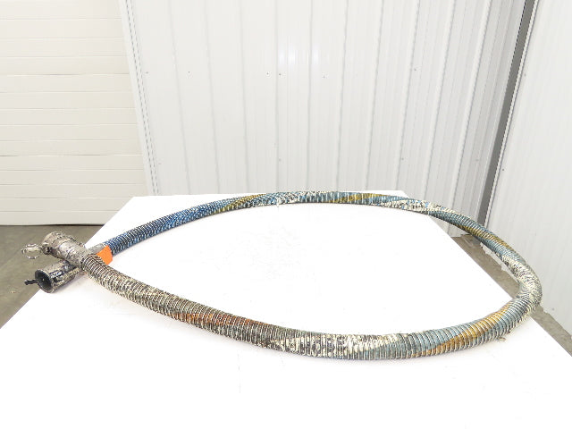 Wilcox 1.5"x 12' Flexible Chemical Transfer Hose Camlok Ends 316SS
