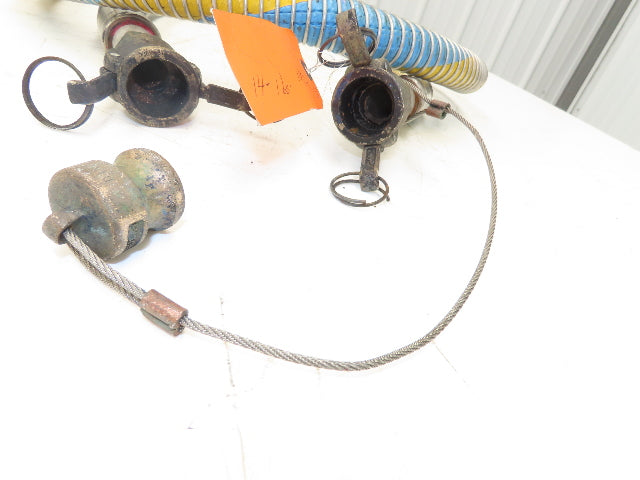 1"ID x 10' Flexible Chemical Transfer Hose Camlok Ends