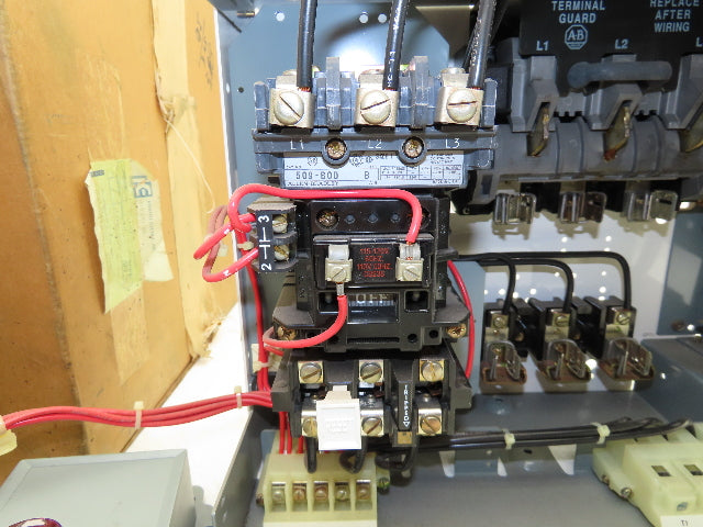 Allen Bradley 2112B-BABD Fusible Combination Motor Starter Size 1 MCC Bucket