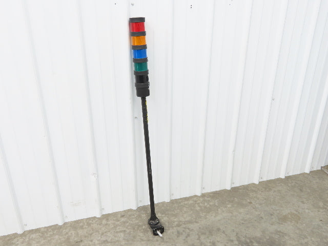 Schneider XVB Stack Light Tower w/Horn Red Blue Amber Green 12-48V 48"H