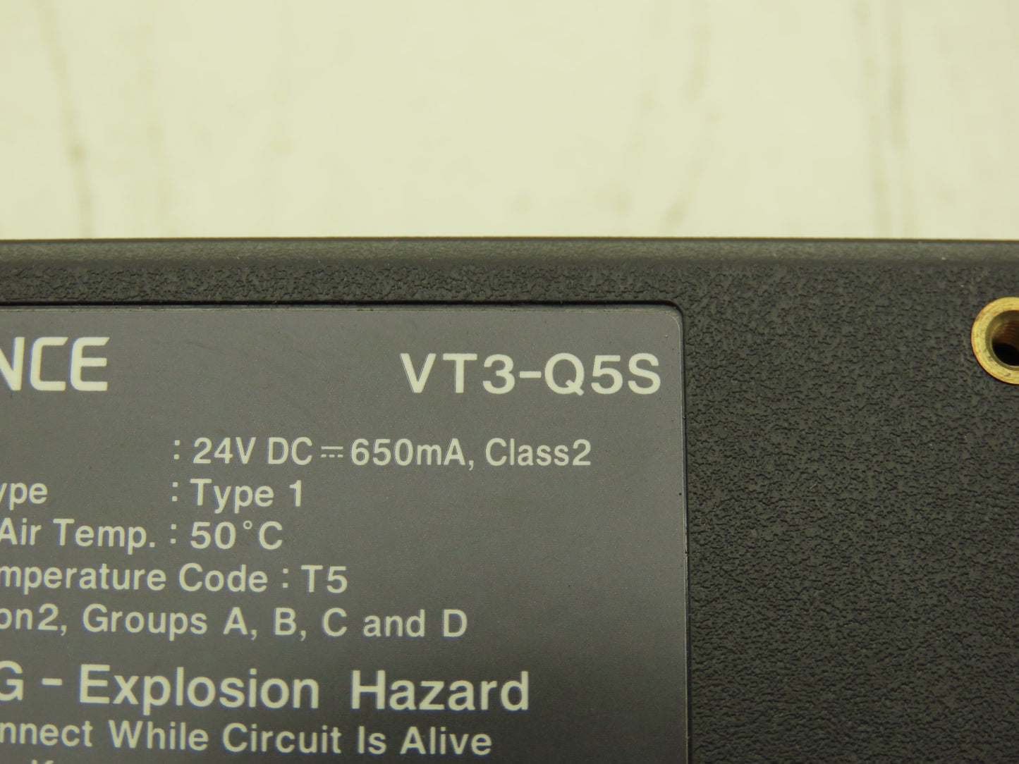 Keyence VT3-Q5S HMI Control Panel 24VDC Tested