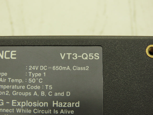 Keyence VT3-Q5S HMI Control Panel 24VDC Tested