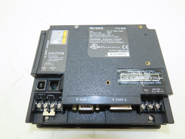 Keyence VT3-Q5S HMI Control Panel 24VDC Tested