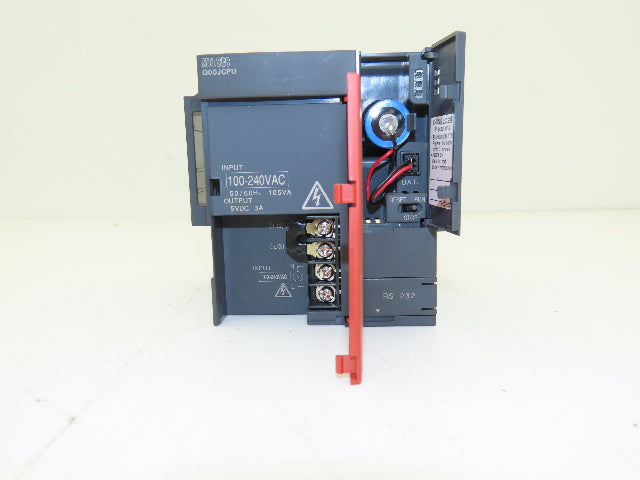 Mitsubishi Q00JCPU PLC Processor CPU 100-240VAC Input 5VDC Output Missing Cover