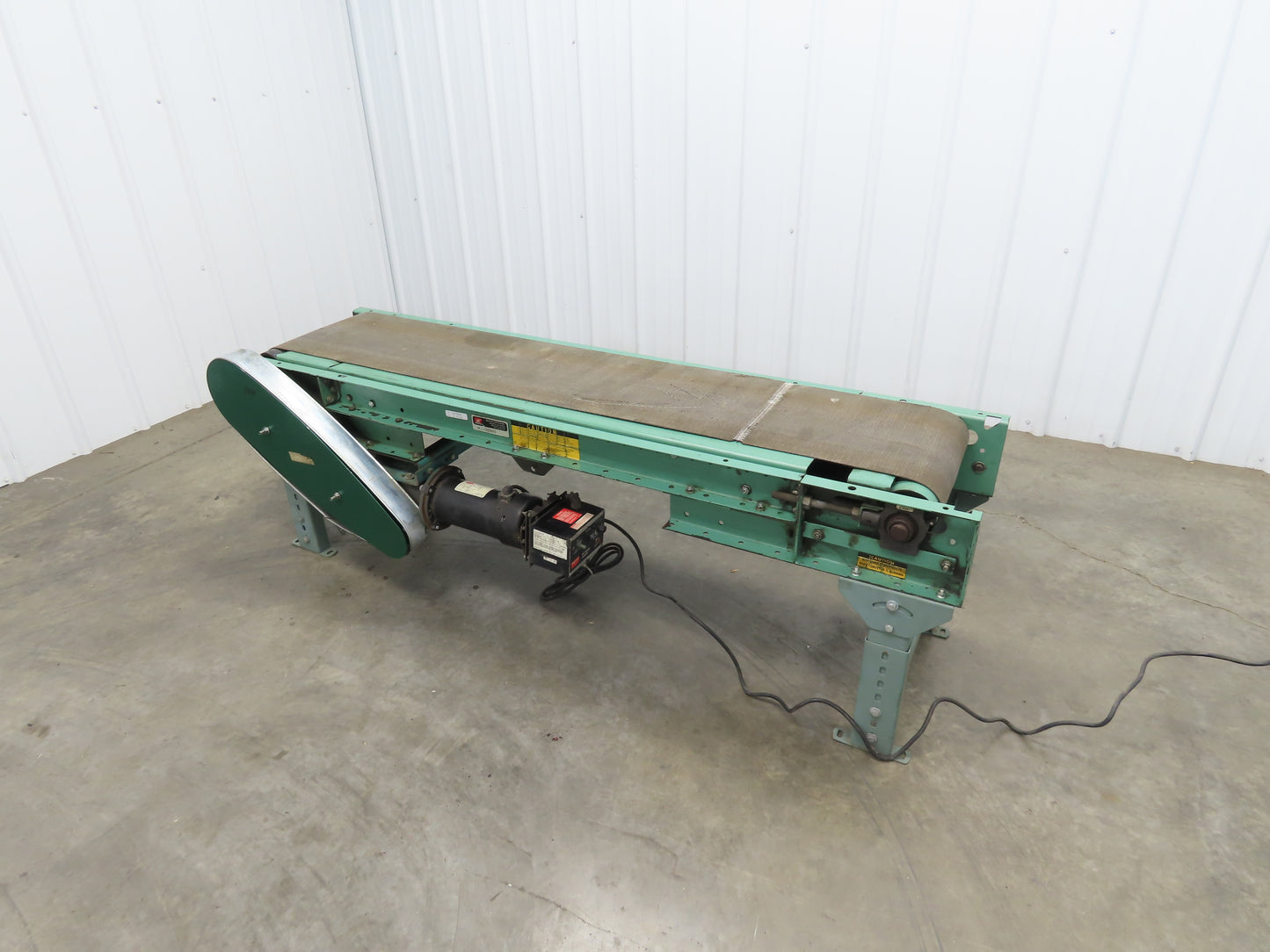 Roach 18"x 6' Slider Bed Conveyor 13"Belt Variable Speed 2-way Drive 120V 65fpm