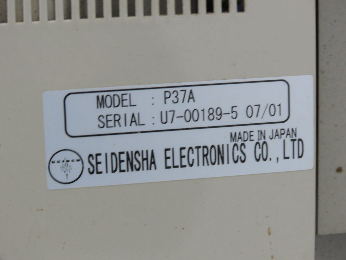 Seidensha P37A Ultrasonic Welder Head Unit Only 1/2 X 1" Tip