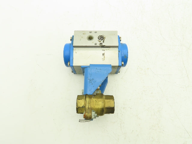 Jamesbury VPVL10SR6AF0514 Pneumatic Actuator 1/4 Turn 80psi 8ft-lb 1" Ball Valve