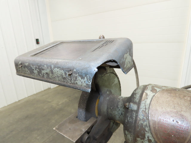 Delta Rockwell Bench Grinder 1960 Vintage Pedestal 1/2 HP 7" 3450 RPM 110V