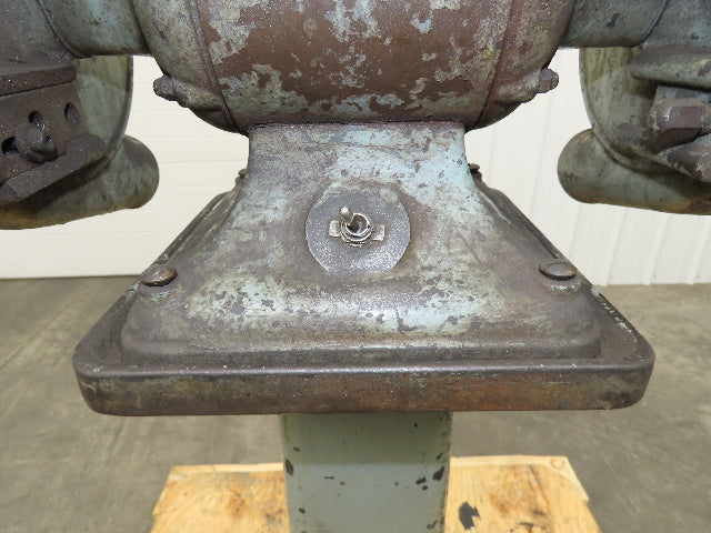 Delta Rockwell Bench Grinder 1960 Vintage Pedestal 1/2 HP 7" 3450 RPM 110V