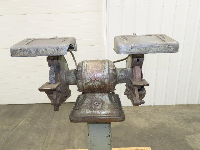 Delta Rockwell Bench Grinder 1960 Vintage Pedestal 1/2 HP 7" 3450 RPM 110V