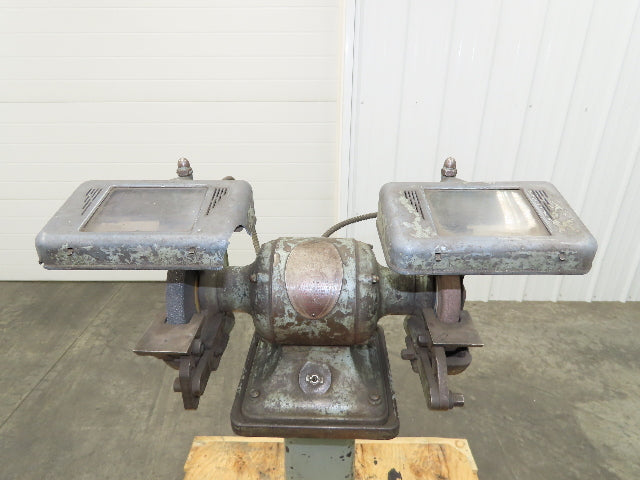 Delta Rockwell Bench Grinder 1960 Vintage Pedestal 1/2 HP 7" 3450 RPM 110V