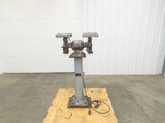 Delta Rockwell Bench Grinder 1960 Vintage Pedestal 1/2 HP 7" 3450 RPM 110V
