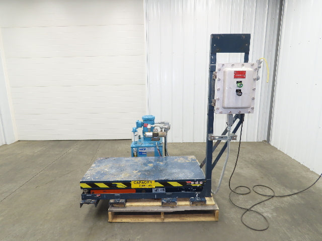 Explosion Proof Hydraulic Scissor Lift Table 2000lb 36" Travel 24x48" Top 1Ph