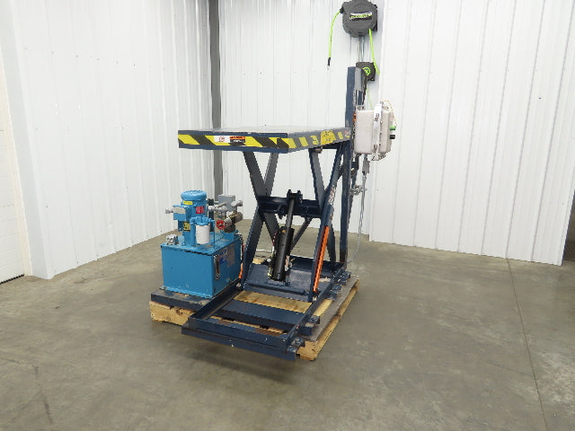 Explosion Proof Hydraulic Scissor Lift Table 2000lb 36" Travel 24x48" Top 1Ph