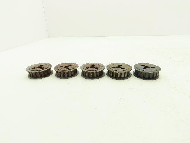 Timing Pulley 3/8" Pitch 18 Tooth 1/2" W 1/2" Bore Lot of 5