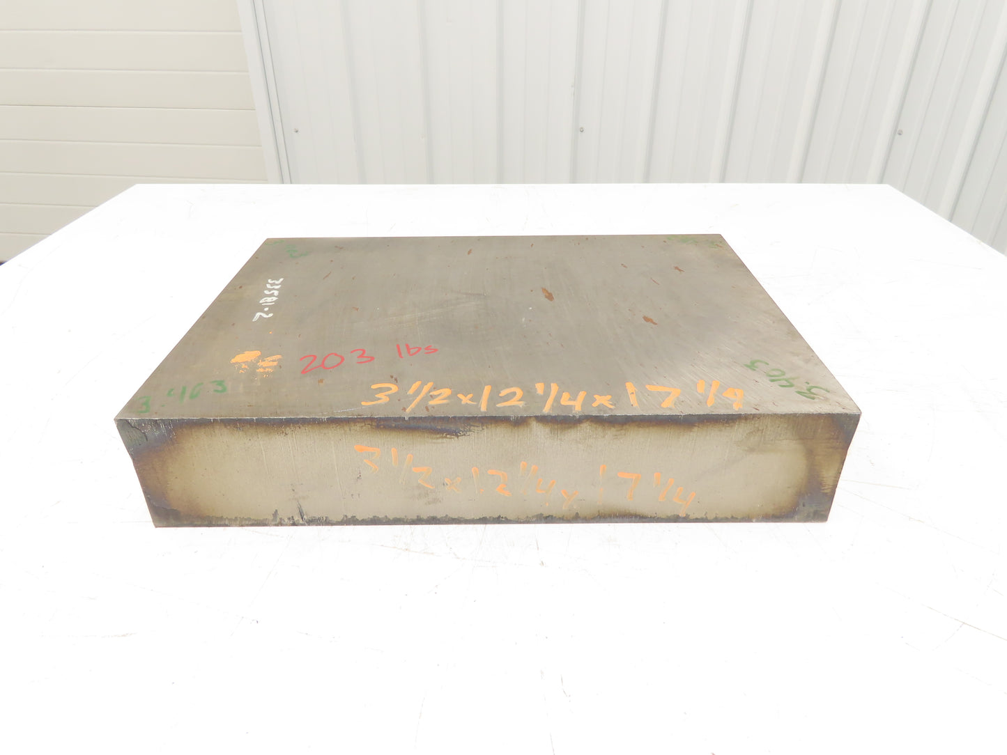 Carbon Steel Flat Ground Stock 3.40" x 12-3/16" x 17-5/16" 200Lbs