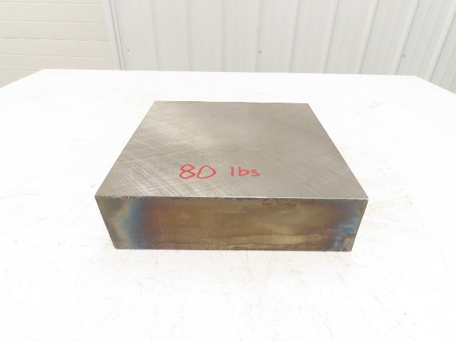 Mild Carbon Steel Flat Ground Stock 2.91" x 9-7/8" Square 75Lbs