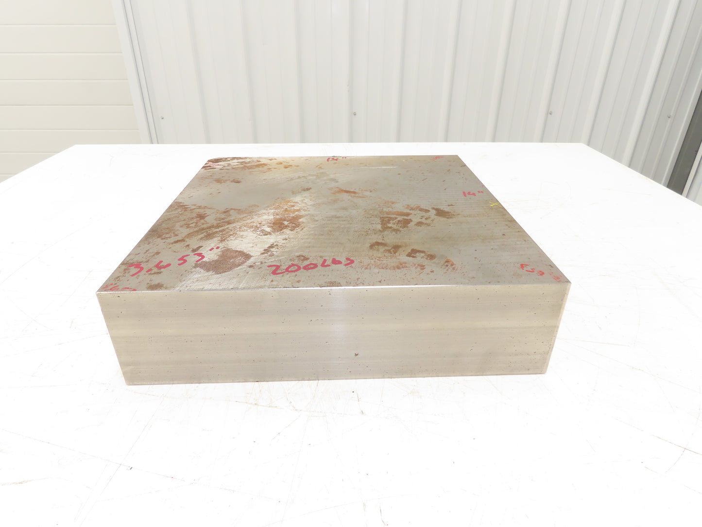 Mild Carbon Steel Flat Ground Stock 3.65" x 14" Square 200Lbs