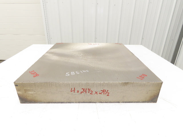 Mild Carbon Steel Flat Ground Stock 3-7/8" x 21-5/8" x 24-3/4" 580Lbs