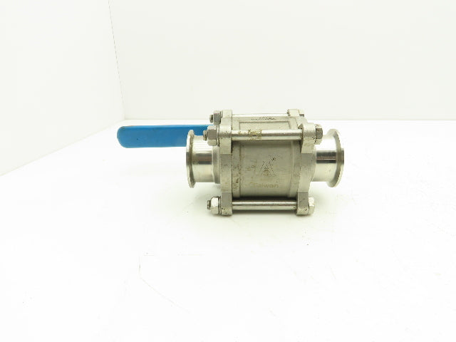 VNE EG90CC-6-2 2" 1000WOG 316 Stainless Sanitary Tri-clamp Ball Valve