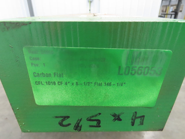 1018 Carbon Steel Rectangle Flat Block 4"x 5-1/2" x 74" 530Lbs