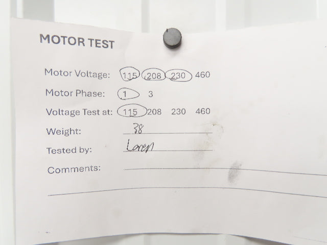 Baldor 35J710X945 AC Pump Motor 1Hp 1725rpm 115/208-230v 1ph 56YZ TE