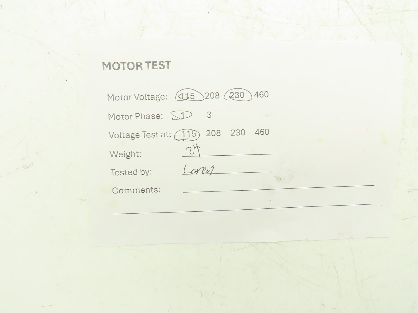 Baldor 33E173W248 AC Motor 1Hp 3450rpm 115/230v 1ph 42CZ TENV