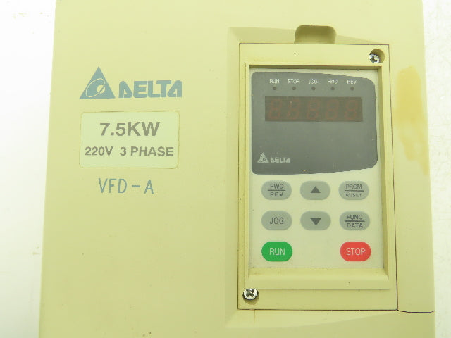 Delta VFD075A23B VFD AC Drive 7.5KW 10Hp 230VAC 3Ph Broken Housing Read Desc.