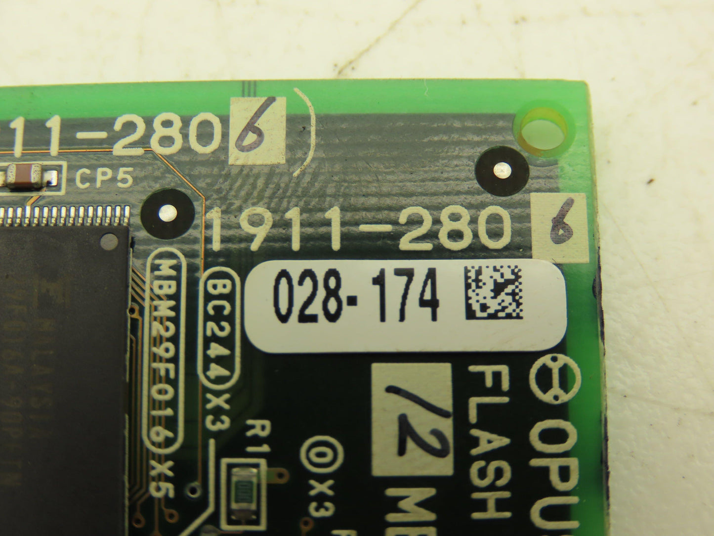 Okuma 1911-2806 Opus 7000 Flash Memory Card 12MB Circuit Board