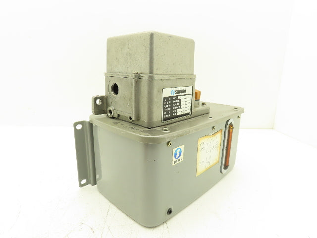 Showa LCB4 7864 Lubrication Oil Pump Machine Oiler 6L Steel Tank 0.1 L/Min 200V