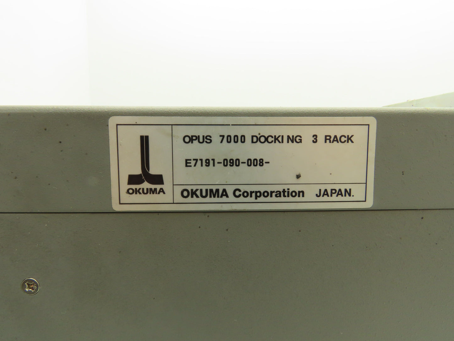 Okuma E7191-090-008 Opus7000 PLC Chassis Enclosure Only